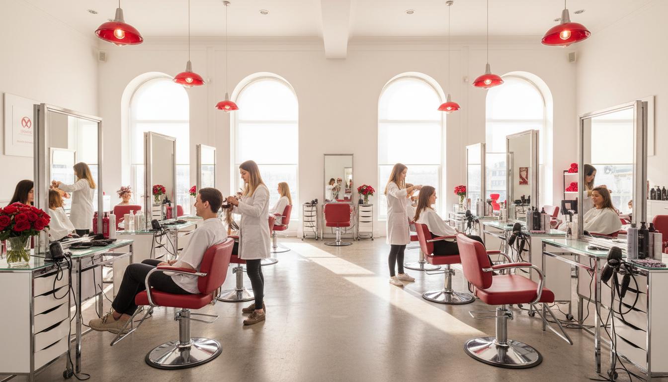 MAK Beauty Institute salon floor